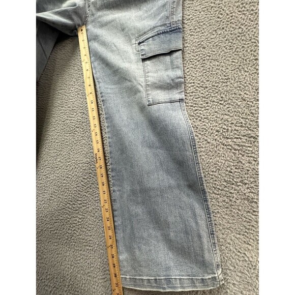Jessica Simpson Jeans Wonens 16/33 Blue Cargo Wide Leg Dance The Night A… - Picture 6 of 14